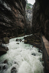 Glaciercave Grindelwald Switzerland, rocks, stones, river, water