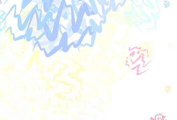 Light Multicolor vector template with lines.