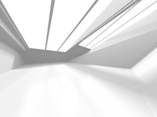 Abstract White Architecture Design Concept