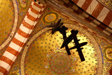 interior of Notre Dame de la Garde in Marseille