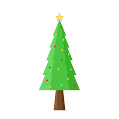Christmas tree on a Platform Trolley vector. Platform Trolley vector. Christmas poster design.