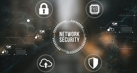 Internet, business, Technology and network concept. Cyber security data protection business technology privacy concept.