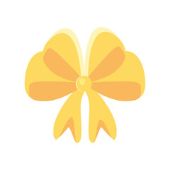 Gold gift bow vector design