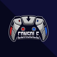 Console esport logo gaming. Gamer icon avatar vector illustration © MightyFire