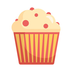 delicious sweet cupcake isolated icon