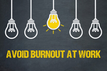 Avoid burnout at work
