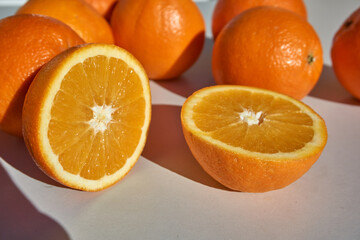 Naranja de Valencia partida