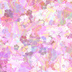 abstract soft background with multicolored blossoms