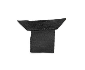 Clothing label on white background