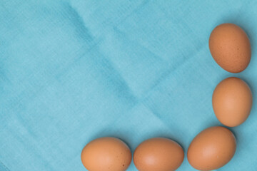 eggs lined with copy space