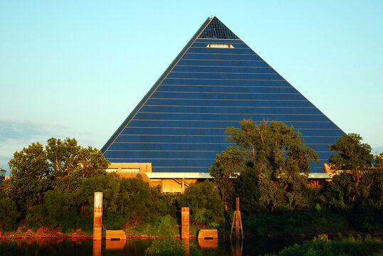 The Memphis Pyramid, once a sports arena, now a Bass Pro Shop store