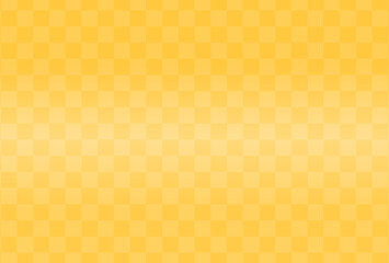 和柄地紋「市松模様」金色/黄色の和モダンテイストの日本の伝統な文様- グラデーション加工
