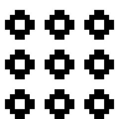 Inca crosses seamless pattern. Ethnic ornament. Folk background. Geometric wallpaper. Grid image. Tribal motif. Ancient mosaic. Digital paper, web design, textile print, abstract. Vector artwork.