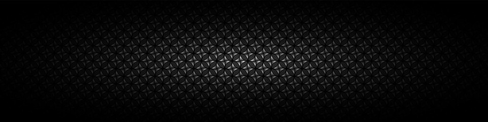 Dark black Geometric grid background. Modern dark abstract vector texture	