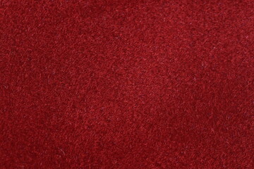 Red fur leather hairy texture background. Image photo