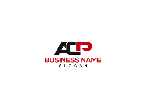 ACP letter logo, acp logo letter vector stock