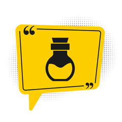 Poison in bottle icon isolated on white background. Bottle of poison or poisonous chemical toxin. Vector.