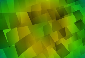 Light Green, Yellow vector texture in rectangular style.