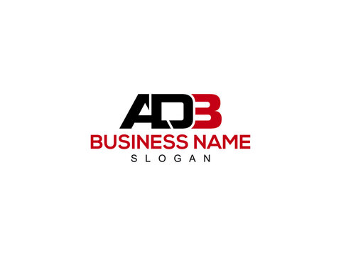 ADB Letter Logo, adb logo letter for business