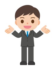 紹介 スーツ 男性