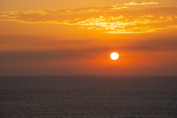 2021년 아름다운 새해 일출과 일몰 풍경 사진