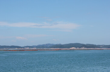 Sea fish farms.  South Sea of Korea