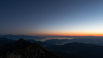 Sunset over Lake Geneva