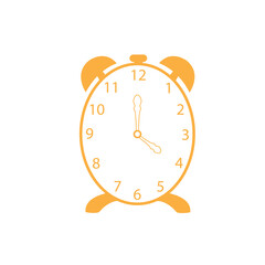 Alarm clock icon isolated on white background. Alarm clock icon for app and logo design. Alarm clock icon vector