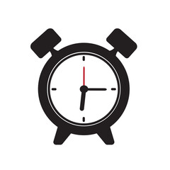 Alarm clock icon isolated on white background. Alarm clock icon for app and logo design. Alarm clock icon vector