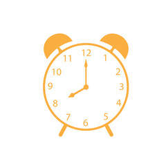 Alarm clock icon isolated on white background. Alarm clock icon for app and logo design. Alarm clock icon vector