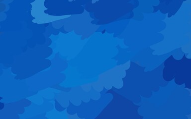 Light BLUE vector template with chaotic shapes.
