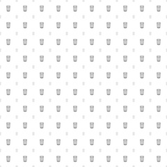 Square seamless background pattern from geometric shapes are different sizes and opacity. The pattern is evenly filled with black glass symbols. Vector illustration on white background