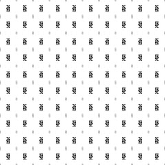 Square seamless background pattern from black dna symbols are different sizes and opacity. The pattern is evenly filled. Vector illustration on white background