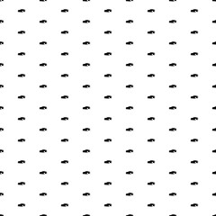 Square seamless background pattern from black sport car symbols. The pattern is evenly filled. Vector illustration on white background