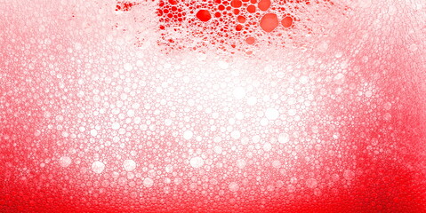 Foam red texture bubbles on the wine abstract background