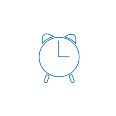 Alarm clock icon isolated on white background. Alarm clock icon for app and logo design. Alarm clock icon vector