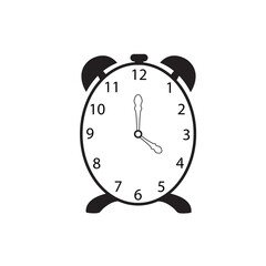 Alarm clock icon isolated on white background. Alarm clock icon for app and logo design. Alarm clock icon vector
