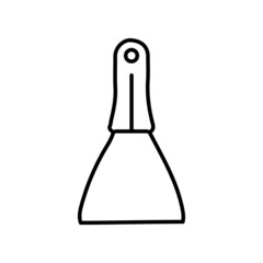 Obraz premium Mason Trowel Masonry line icon
