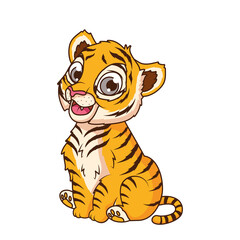 cute tiger baby cartoon character