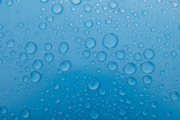 Bubbles behind blue plastic 0331