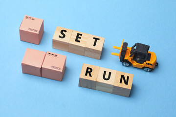 Set Run Courier Industry Term of pre-planned delivery