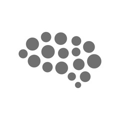 Abstract brain logo design vector illustration