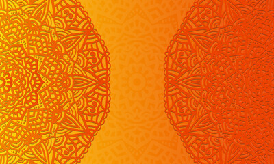 Abstract colorful Mandala design background.