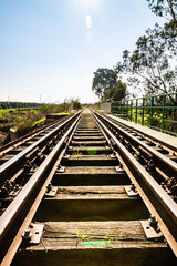 Fototapeta premium railway in the countryside