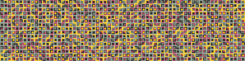 Abstract Geometric Pattern generative computational art illustration