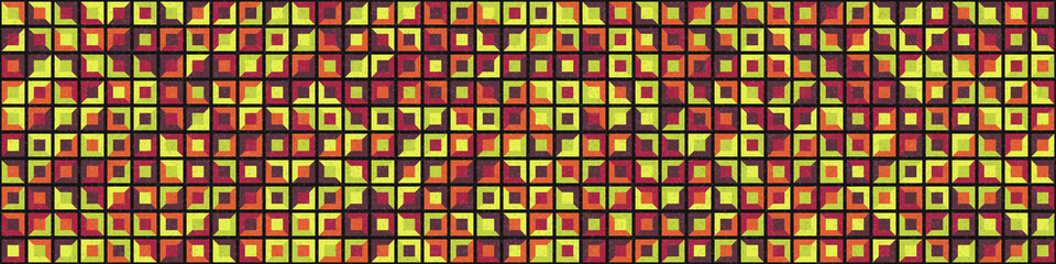 Abstract Geometric Pattern generative computational art illustration