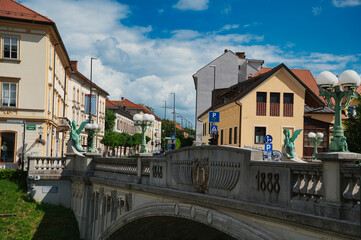 Fototapeta na wymiar The lovely city of Ljubljana. 🇸🇮 Slovenia