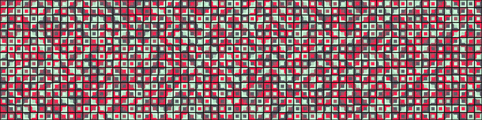 Abstract Geometric Pattern generative computational art illustration