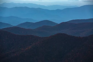 Fototapete Berge Blue Ridge Parkway Mountain Layers  © Carol