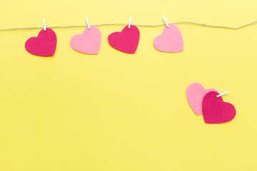 eggs on a clothesline